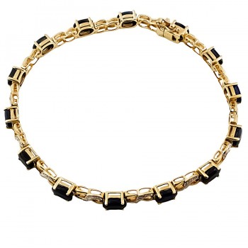 9ct gold Sapphire/Diamond Bracelet
